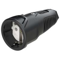 PCE 2510-ss Taurus2 rubber schuko contrastekker 250V/16A - thumbnail