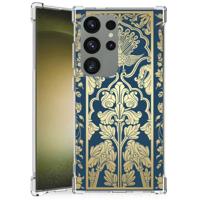 Samsung Galaxy S24 Ultra Case Beige Flowers - thumbnail