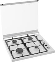 ETNA KGV558WIT kookplaat Wit Aanrecht Gaskookplaat 4 zone(s) - thumbnail