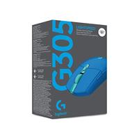 Logitech G305 Lightspeed Gaming-muis Bluetooth Optisch Blauw 6 Toetsen 12000 dpi Verlicht, Ergonomisch - thumbnail