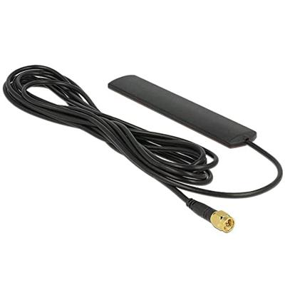 Delock 88987 LTE-antenne SMA 3 dBi omnidirectioneel vast zwart zelfklevende montage