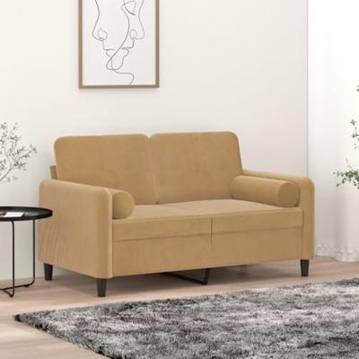 VidaXL Sierkussens 2 st 15x50 cm fluweel bruin VidaXL Sierkussens 2 st 15x50 cm fluweel bruin