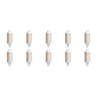 LED Lamp 10 Pack - Aigi - R7S Fitting - 7W - Helder/Koud Wit 6500K