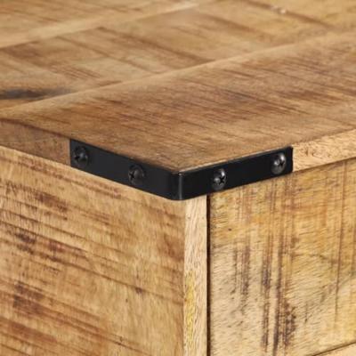 Nachtkastje 40x30x37 cm massief mangohout
