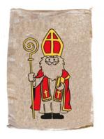 Jute Zak Klein Sinterklaas 35X50Cm - thumbnail