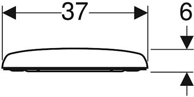 Geberit Renova closetzitting afneembaar met bevestiging van boven wit 573015000