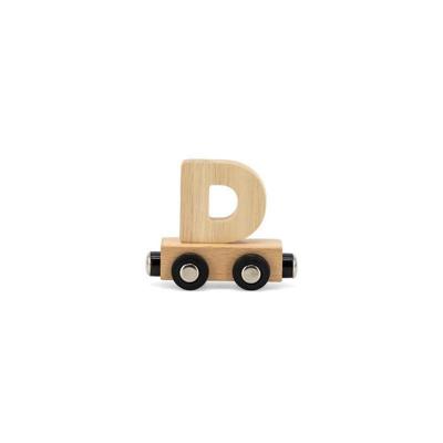 Tryco houten trein letter naturel-D