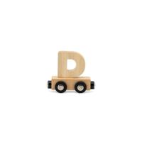Tryco houten trein letter naturel-D - thumbnail
