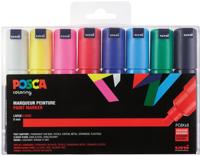 Paintmarker Uni POSCA PC8K breed schuin assorti set à 8 stuks - thumbnail