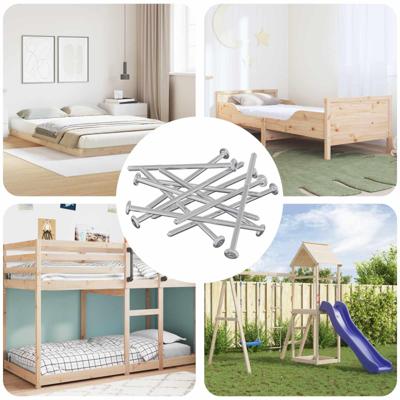 Bout 800 pcs Zilver M6 x 120 mm Staal