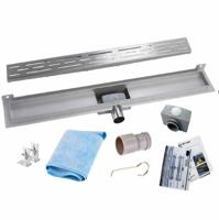 Wiesbaden Douchegoot ECO Met Muurflens 80 cm - thumbnail