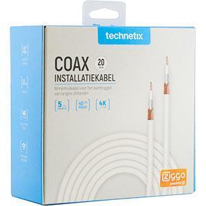 Technetix tn-coaxih-20m coaxkabel 20 m wit