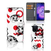 Telefoonhoesje met Naam OPPO Find X5 Skull Red - thumbnail