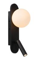 Lucide KELLY - Bedlamp / Wandlamp - LED - 1x3,5W 3000K - Zwart - thumbnail