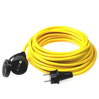 AS Schwabe 60353 Stroom Verlengkabel 16 A Geel 15.00 m AT-N07V3V3-F 3G 1,5 mm²