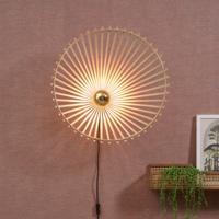 GOOD&MOJO Wandlamp 'Bromo' Large, Bamboe, kleur Naturel - thumbnail