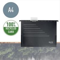 Hangmap Leitz Alpha Recycle A4 verticaal V-bodem zwart - thumbnail