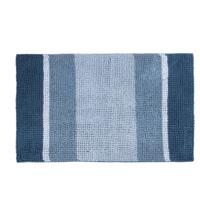 Differnz Fading badmat geschikt voor vloerverwarming 100% microfiber 90 x 90 cm blauw - thumbnail