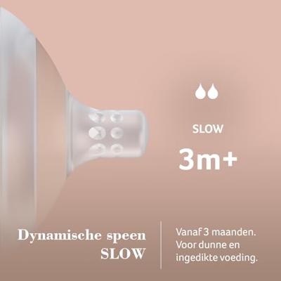 Difrax Mammafeel Dynamische Flessenspeen Slow 3+ Difrax Mammafeel Dynamische Flessenspeen Slow 3+