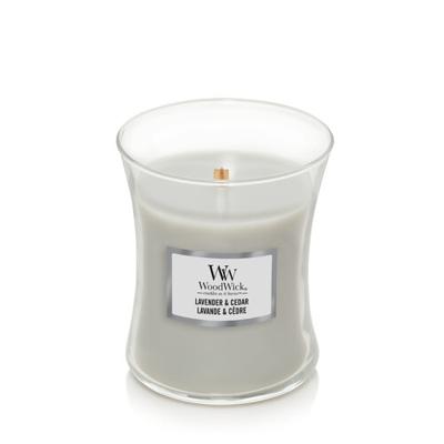 WoodWick lavender & cedar medium candle