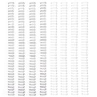 Vaessen Creative • bind easy metalen bindruggen 13mm 3:1 wit & zilver 8st. - thumbnail