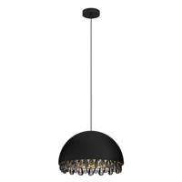 Stars of Light Zwarte hanglamp met kristalGaetano 2 Ø 45cm - 39949 - thumbnail
