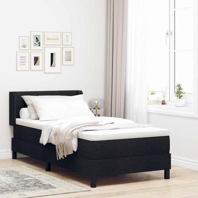 Boxspring bed Zwart en Wit en Zwart
