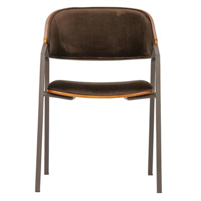 BePureHome Eetkamerstoel Clan Velvet - Bruin BePureHome Eetkamerstoel Clan Velvet - Bruin