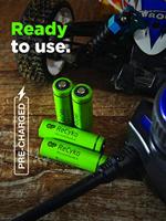 GP ReCyko + Paco 4 oplaadbare 2600 serie AA batterijen, NiMH, min. 2600 mAh 120.270AAHC-C4 Cranberry 4 x AA - thumbnail