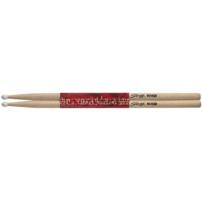 Stagg SM5AN esdoorn drumstokken 5A met nylon tip Stagg SM5AN esdoorn drumstokken 5A met nylon tip