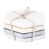 Onderzetters marmer - set van 4 - thumbnail