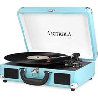 Victrola Suitcase Kofferplatenspeler turquoise - thumbnail