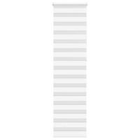 Zebra rolgordijn 65x230 cm stofbreedte 60,9 cm polyester wit - thumbnail