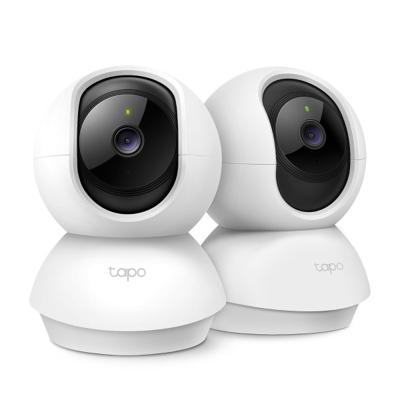 TP-Link Tapo C200P2 360° bewakingscamera voor binnen, 1080p, nachtzicht, bewegingsdetectie, twee-weg audio, compatibel met Alexa & Google Assistant, voor baby's en huisdieren, 2 stuks Tapo C200