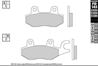 GALFER remblokken "fd145" brake pad fd145 g1054 organic