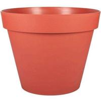Ronde bloempot Ø 30 cm - EDA - Toscane - 10 L - Binnen/buiten - Ø 29,5 x H.24 cm - Terracotta Oranje - thumbnail