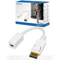 LogiLink CV0040 DisplayPort Adapter [1x DisplayPort stekker - 1x Mini-DisplayPort bus] Wit Vergulde steekcontacten 15.00 cm - thumbnail
