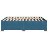 Bedframe fluweel blauw 160x200 cm - thumbnail