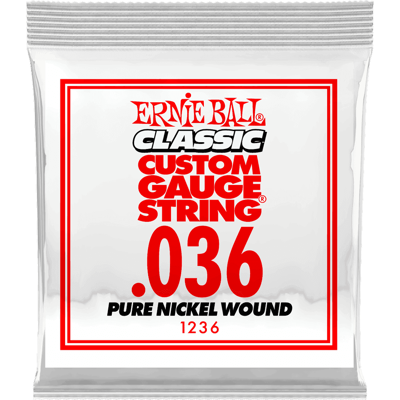 Ernie Ball 1236 .036 Classic Pure Nickel Wound losse snaar voor elektrische gitaar Ernie Ball 1236 .036 Classic Pure Nickel Wound losse snaar voor elektrische gitaar