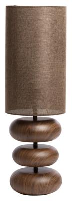 Light & Living TafellampDanialo hout met bruin 60cm - 1891052