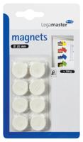 Magneet legamaster 20mm 250gr wit 8 stuks - thumbnail