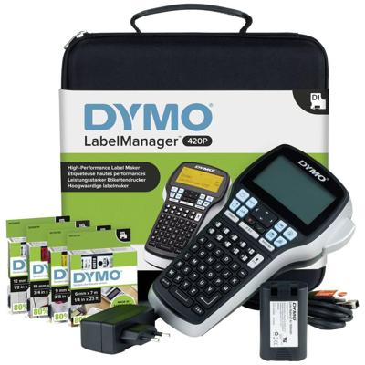 DYMO LabelManager 420P Set Labelmaker Geschikt voor labels: D1 6 mm, 9 mm, 12 mm, 19 mm DYMO LabelManager 420P Set Labelmaker Geschikt voor labels: D1 6 mm, 9 mm, 12 mm, 19 mm