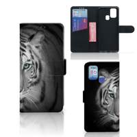 Samsung Galaxy M31 | Telefoonhoesje | Met pasjeshouder | Tijger - thumbnail
