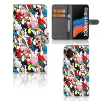 Samsung Galaxy Xcover 6 Pro | Telefoonhoesje | Met pasjeshouder | Birds - thumbnail