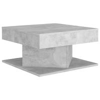 VidaXL Salontafel 57x57x30 cm bewerkt hout betongrijs - thumbnail