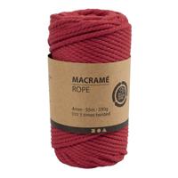 Creativ Company Macrame koord rood, 55m - thumbnail