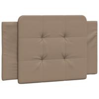 Bedframe met LED-verlichting kunstleer cappuccino 90x200 cm - thumbnail