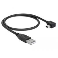 Delock USB-kabel USB 2.0 USB-A stekker, USB-mini-B stekker 0.50 m Zwart 82680 - thumbnail