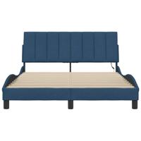 Bedframe zonder matras "Hanko" stof blauw 140x200 cm - thumbnail