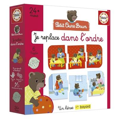 Leerspel - EDUCA - Ik associeer logische reeksen - Kleine bruine beer